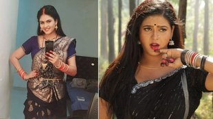 black saree for girls, black saree, black saree with golden border
