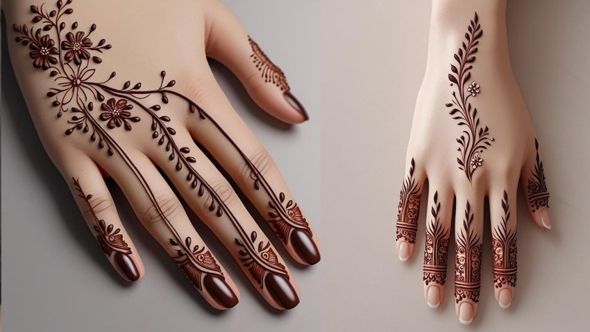 easy mehndi design