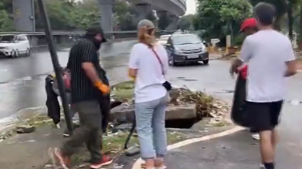 gurugram | Foreign citizens launched cleanliness drive |