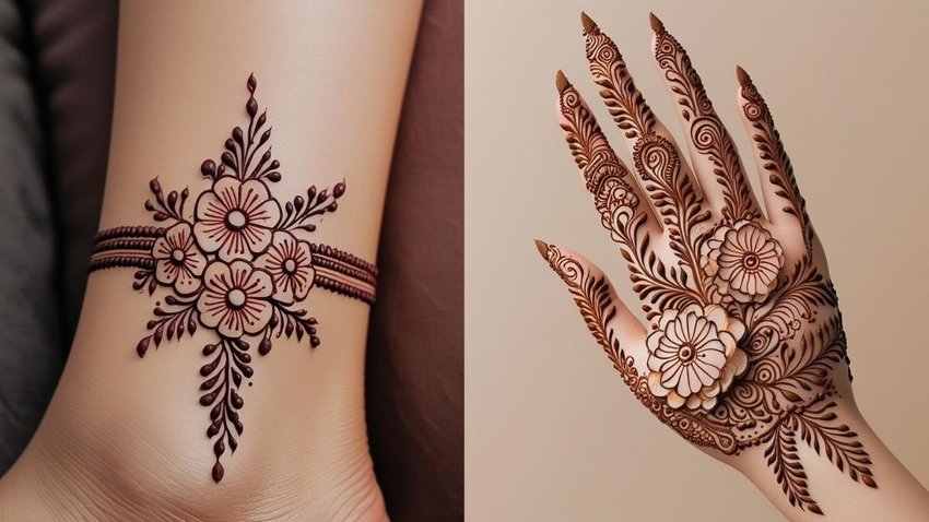 mehndi design minimal
