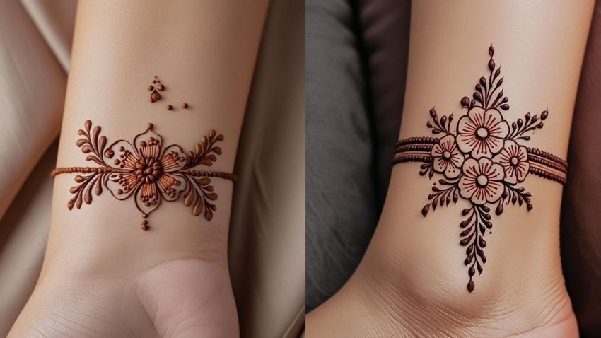minimalistic mehndi design
