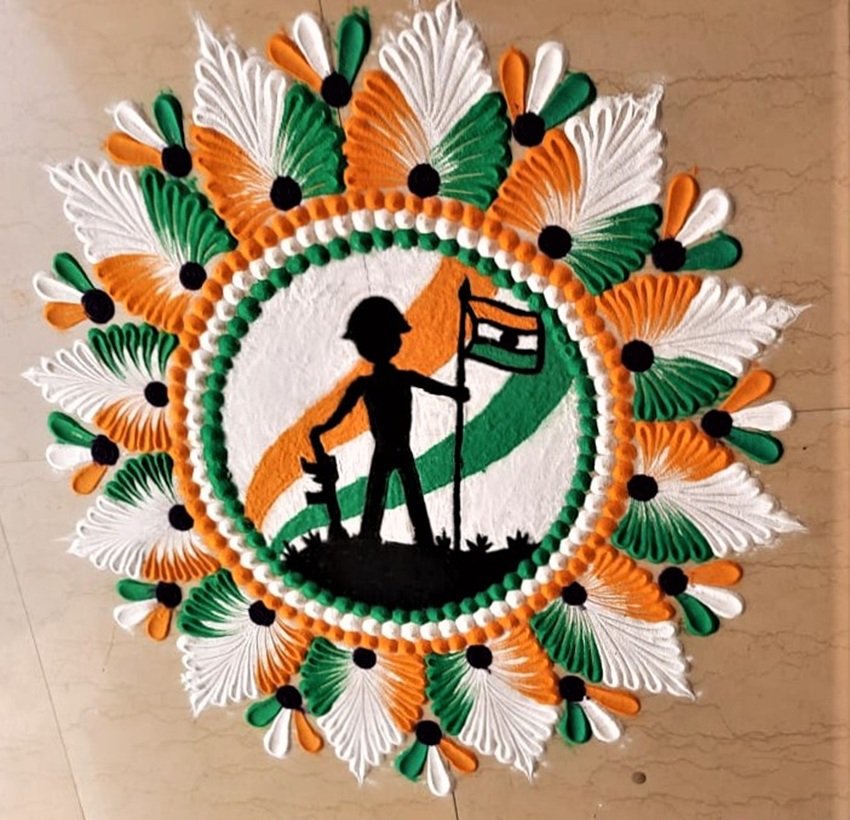 patriotic rangoli patterns
