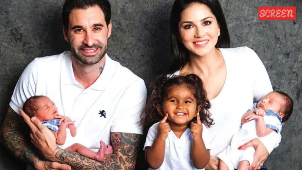 sunny leone with kids