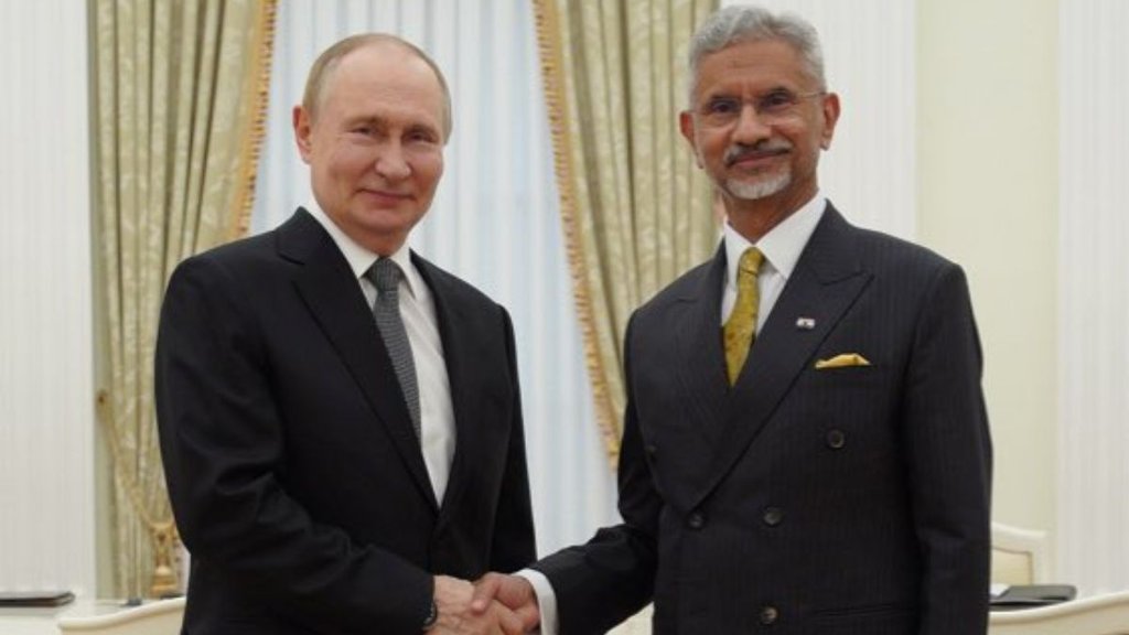 vladimir putin meets jaishankar | trump tarrif | russia |