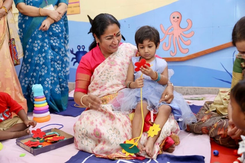 Anganwadi crèche inauguration