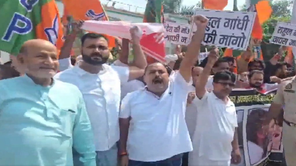 Raebareily, Rahul Gandhi, Bjp Protest