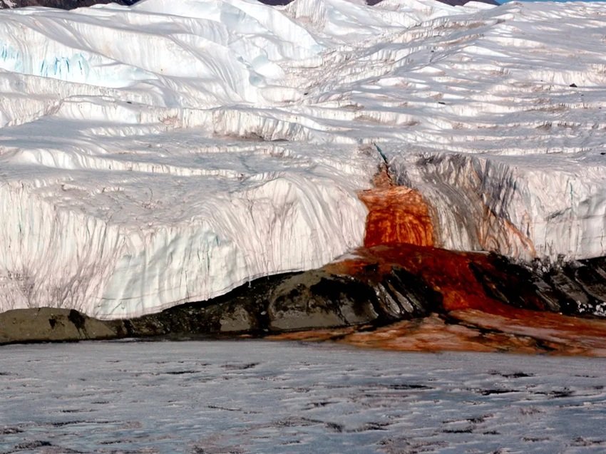 Blood Falls in Antarctica