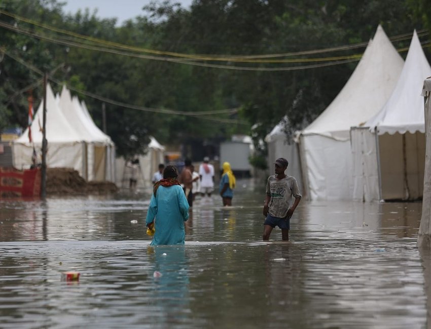 Delhi heavy rain flood