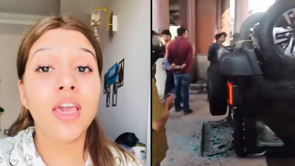 Delhi thar Crash, Delhi Viral Video, Trending Video