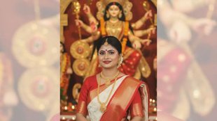 Durga Puja Viral Saree Look