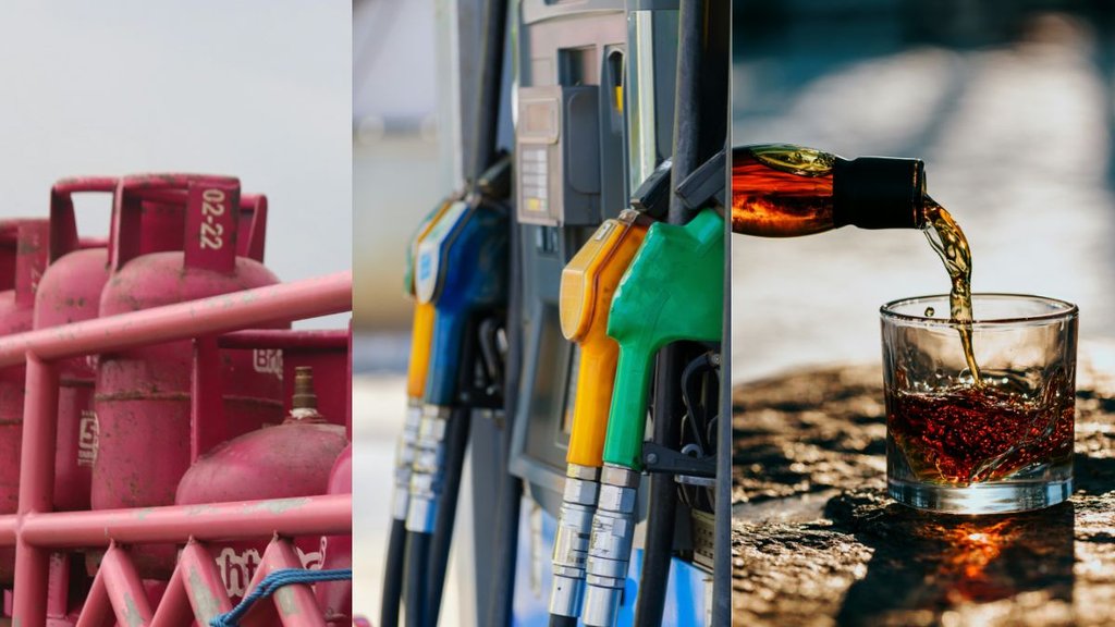 Petrol, diesel , Liquor lpg
