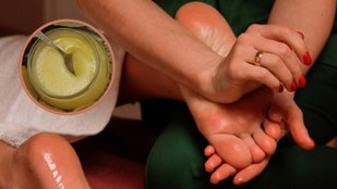 Ghee for smooth skin and healthy feet