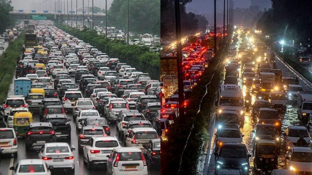 Delhi rain, Gurgaon traffic jam, Noida planning,