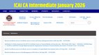ICAI CA Intermediate 2026, CA Intermediate mock test January 2026, ICAI mock test schedule 2026, CA Intermediate January exam updates, ICAI exam mock test dates