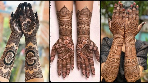 Jitiya mehndi design photo, Simple jitiya mehndi design