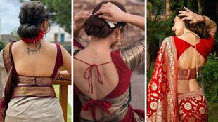 Karwa Chauth 2025, Karwa Chauth Blouse Design, Blouse Design, Karwa Chauth backless Blouse
