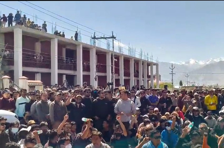 Ladakh Constitutional Rights Protest