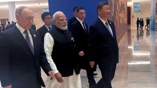 Modi Putin Xi Jinping photo Tianjin