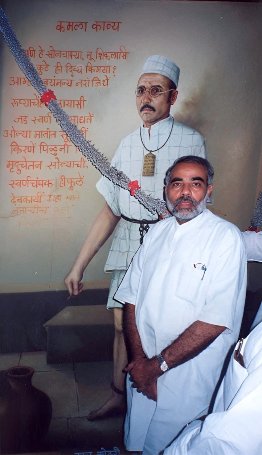 Narendra Modi inside the prison cell of Vinayak Damodar Savarkar at the Cellular Jail in Andaman, where the freedom fighter was held during his incarceration