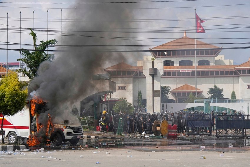 Nepal curfew Kathmandu