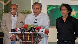 PCB Press Conference, Mohsin Naqvi, Najam Sethi, Rameez Raja