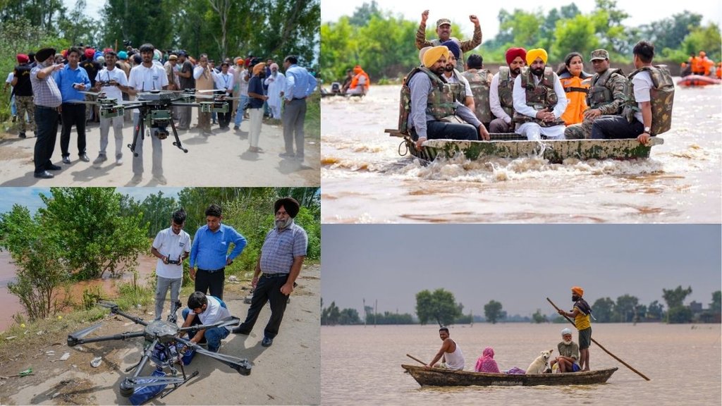 Punjab Floods, Punjab Flood Updates, Drones in Punjab Flood