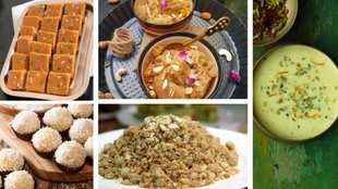 Navami 2025 Bhog Recipes | Dussehra 2025 Bhog Recipes | Besan Barfi Coconut Laddoo Panjiri Halwa Lauki Ki Kheer