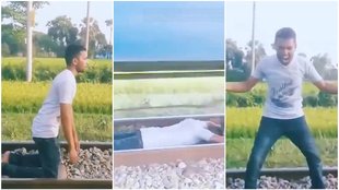 Reel Trend, Railway Track, Viral video,