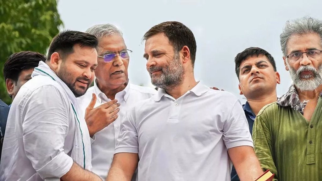 Tejashwi Yadav | Rahul Gandhi | congress | rjd | india alliance news | latest news | bihar chunav