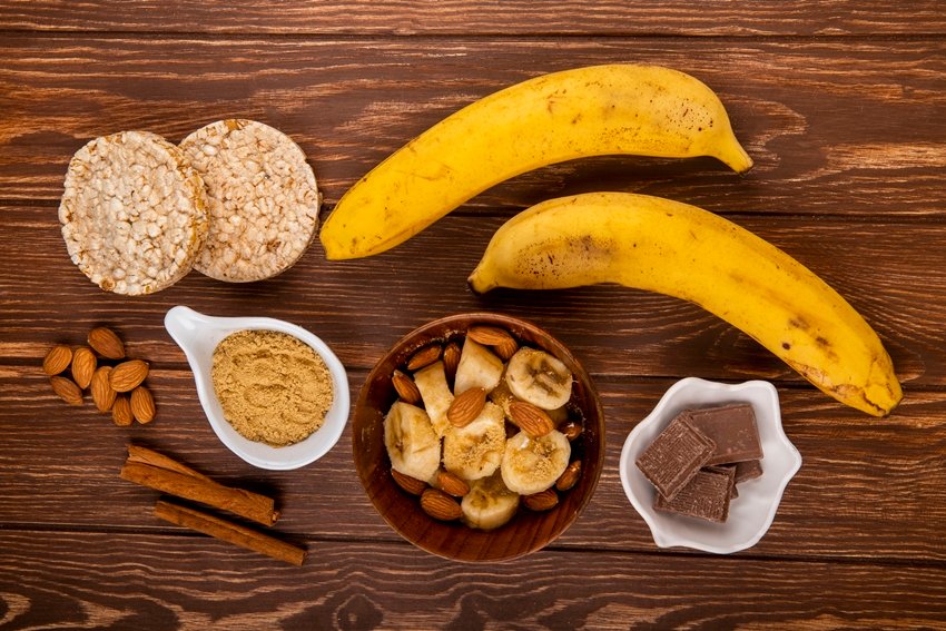  sliced bananas