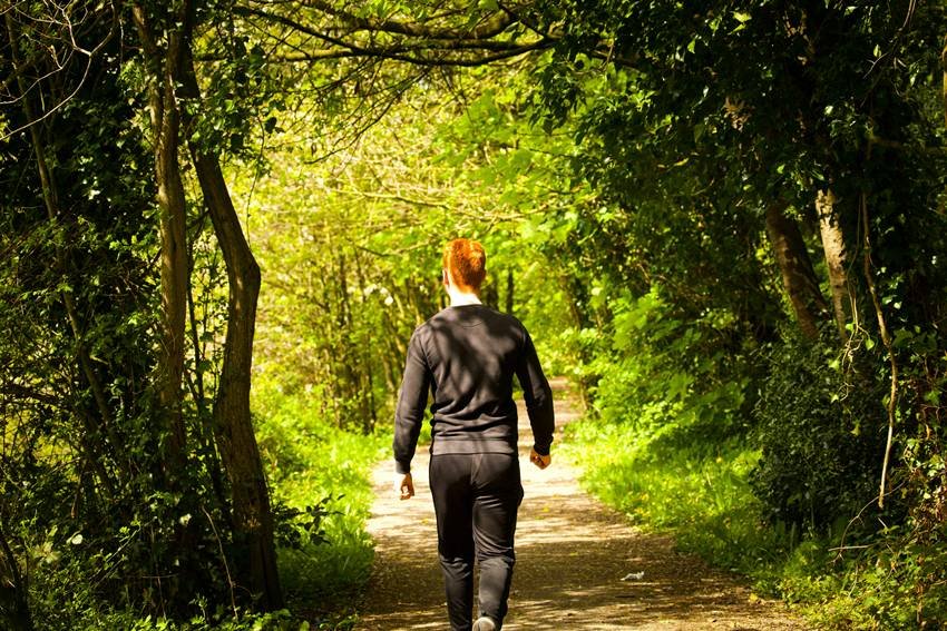 backward walking daily routine