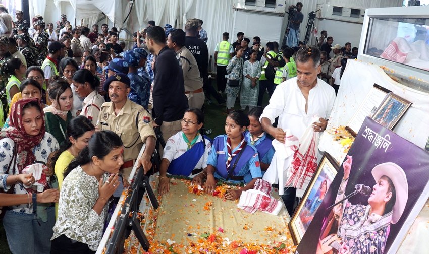 Zubeen Garg Guwahati funeral images