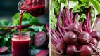 chia seeds and beetroot juice, glowing skin juice