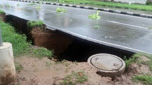 drains along roads