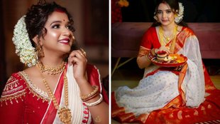 durga puja, durga puja 2025, durga puja Bengali look, How to get ready in Bengali style,