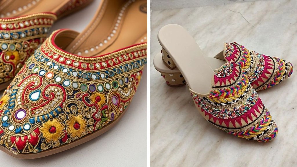 fancy juti for women, Jutti Designs For Dandiya Night, fancy juti for women, Punjabi Jutti for Ladies
