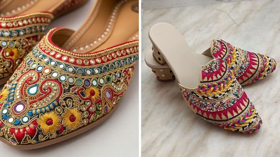 fancy juti for women, Jutti Designs For Dandiya Night, fancy juti for women, Punjabi Jutti for Ladies