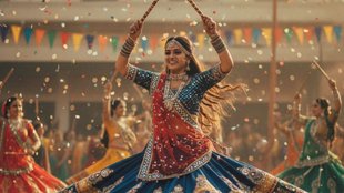 google gemini, nano banana AI trend, garba look, navratri look
