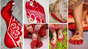 Jitiya alta design simple | Jitiya alta design photo | Jitiya ka Latest design