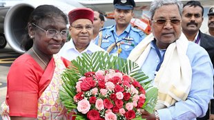 President Droupadi Murmu,Karnataka CM Siddaramaiah,