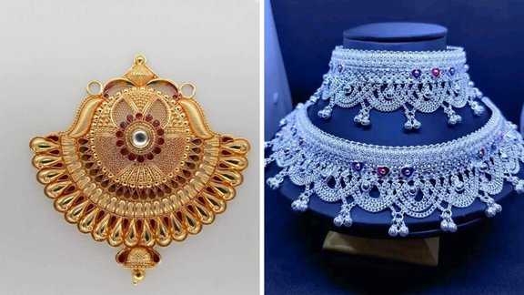 mangalsutra, silver anklets, toe rings clean
