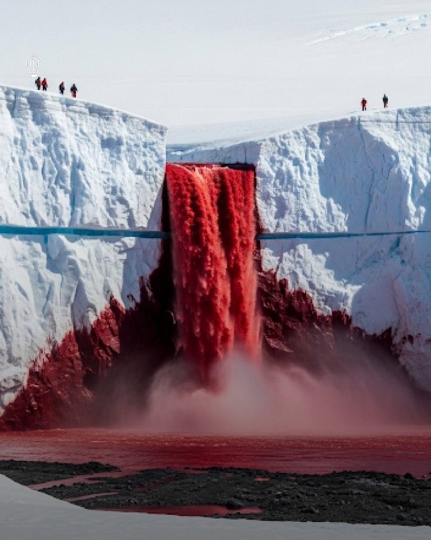 Truth Behind Antarctica Red Waterfall