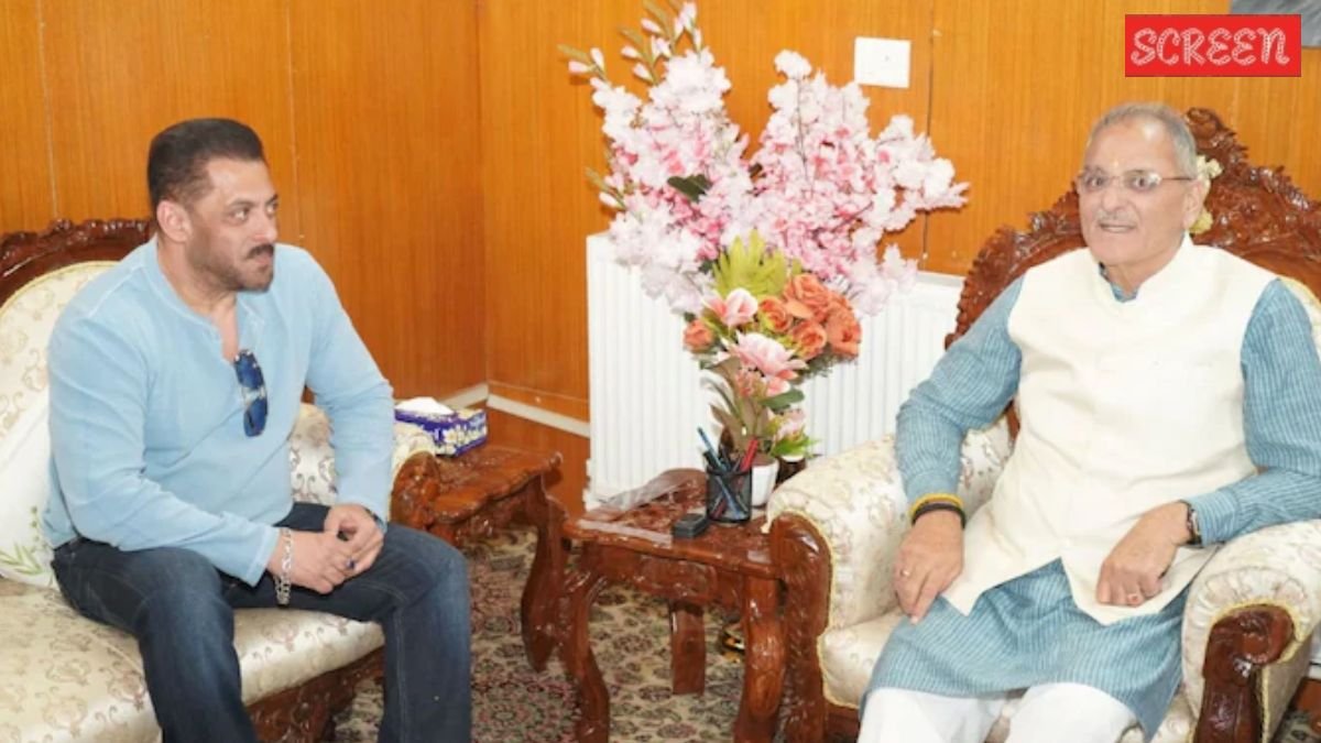 Salman Khan with laddakh governor