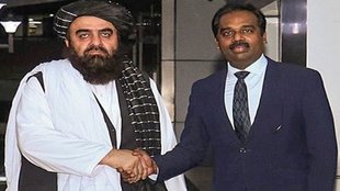 Taliban foreign minister India visit, Amir Khan Muttaqi, S Jaishankar meeting, Taliban flag India
