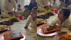 अन्नप्रशान में बच्चे खाने-खिलौने को छोड़कर चुना भागवत गीता, मम्मी-पापा का खुशी से खिल गया चेहरा, Viral Video देख यूजर्स बोले – सही रास्ता चुन लिया