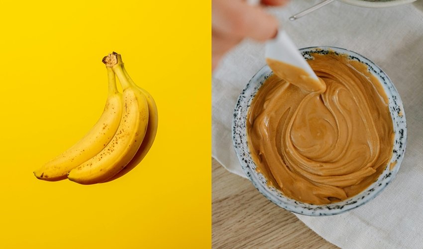 Banana and peanut butter