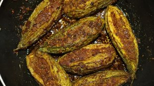 Bharwa Karela , Punjabi bharwa karela recipe, Bharwa karela recipe easy