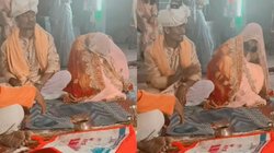 मंडप में बैठी दुल्हनिया को आ रही थी नींद, बैठे-बैठे लगी सोने फिर दूल्हे ने जो किया, Viral Video देख छूट जाएगी हंसी
