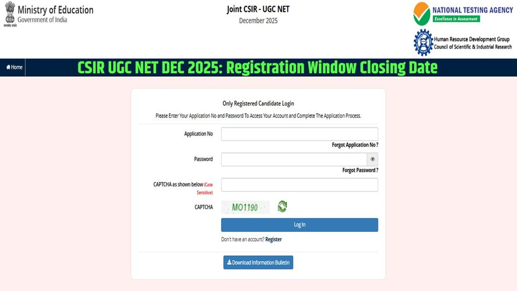 CSIR UGC NET Dec 2025, NTA, csirnet.nta.nic.in
