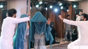 dance, dance viral video, couple dance, Haryanvi song, Lamba Lamba Ghunghat karna padega song,